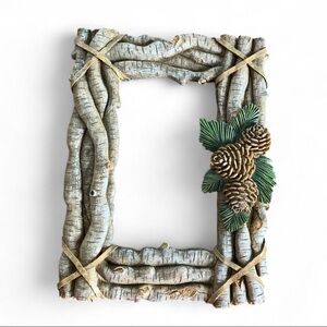 Rustic Pinecone Picture Frame 4x6